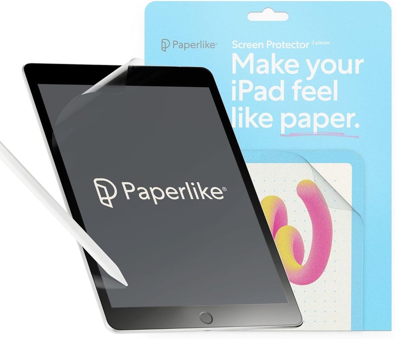Paperlike حماية شاشة 2.1 (2x) لجهاز iPad 10.2” (الجيل 7-9 2019-2021) لشعور ورقي أصيل - Image 1